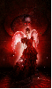 red gothic angel