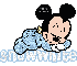 Sleeping Baby Mickey Mouse -SnowWhite-