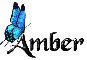 Blue Butterfly - Amber