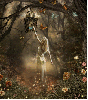 Faerie in Forest with Flutterbys