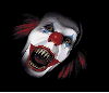 clown laughing