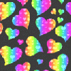 background heart rainbow