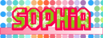Sophia NamePlate
