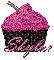 Pink & Black Cupcake -Skylar-