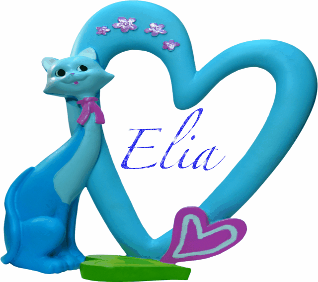 Blue kitty frame - Elia