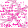 I WANT A GUY....