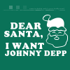 Dear Santa, I want Johnny Depp