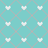 cute white hearts with skyblue background