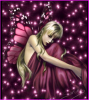FAIRY BLACK AND HOT PINK BACKROUND