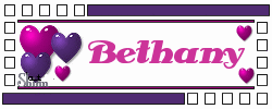 Animated Heart Tag for Bethany