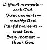 Moments 2 turn 2 God