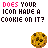 Does your icon have a cookie