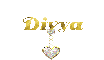 Gold Glitter Heart Charm for Divya