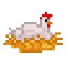 pixilated chicken