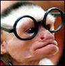 Monkey with glasses on