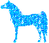 blue horse