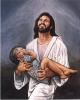Jesus with a child
