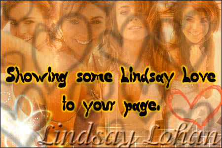 showing some lindsay love to your page
