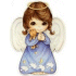 Lil angel in blue dress