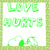 Snoopy love hurts