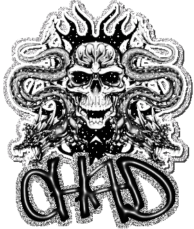 chad glitter skull