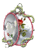 Heart locket with rose