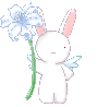 bunny and flower
