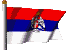 Waving Serbian Flag