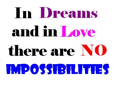 dream and love