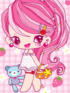 pink haired cutie