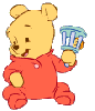 Baby Pooh playing