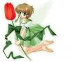 green rose girl