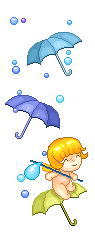 blue umbrella