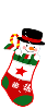 snowman in stocking