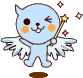 blue thingi with a magic stick
