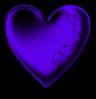 Purple Flower Heart