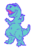 Dancing Blue Dinosaur