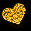 gold glitter heart