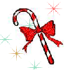 Candy Cane with Sparkle