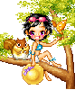 girl with squirrel