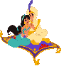 Disney - Aladdin And Jasmine On Flying Carpet