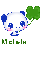 panda with clover