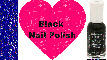 I Heart Black Nail Polish
