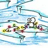 Penguin With Christmas Lights