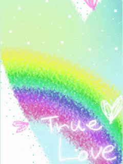 cute kawaii true love rainbow