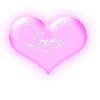 Loves inside a pink flashing heart