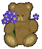 Cute Bear w/flowers