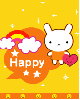 happy cute kawaii bunny
