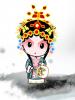 cute kawaii beijing opera character