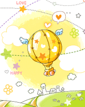 cute kawaii air balloon